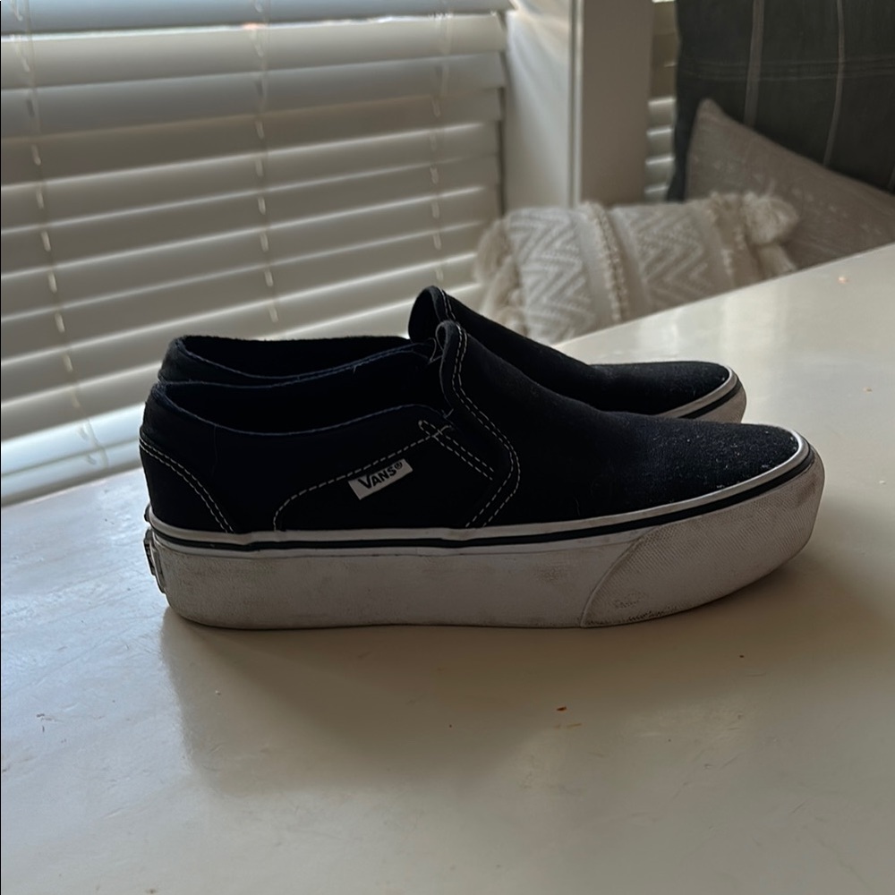Vans Black Slip-On Sneakers